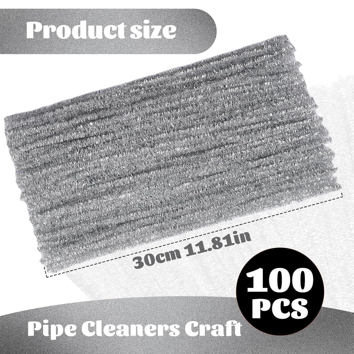 100 Pcs Pipe Cleaners Chenille Stem, Yellow Pipe Cleaners Craft | Pipe Cleaners Bulk, Fuzzy Sticks Craft Supplies for Creative Handmade DIY Art Gifts for Mom Craft Project