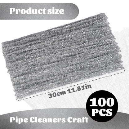 100 Pcs Pipe Cleaners Chenille Stem, Yellow Pipe Cleaners Craft | Pipe Cleaners Bulk, Fuzzy Sticks Craft Supplies for Creative Handmade DIY Art Gifts for Mom Craft Project