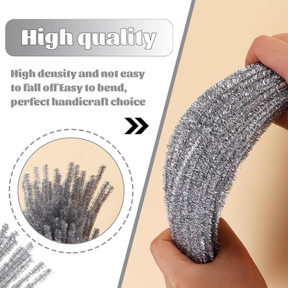 100 Pcs Pipe Cleaners Chenille Stem, Yellow Pipe Cleaners Craft | Pipe Cleaners Bulk, Fuzzy Sticks Craft Supplies for Creative Handmade DIY Art Gifts for Mom Craft Project