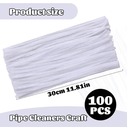 100 Pcs Pipe Cleaners Chenille Stem, Yellow Pipe Cleaners Craft | Pipe Cleaners Bulk, Fuzzy Sticks Craft Supplies for Creative Handmade DIY Art Gifts for Mom Craft Project
