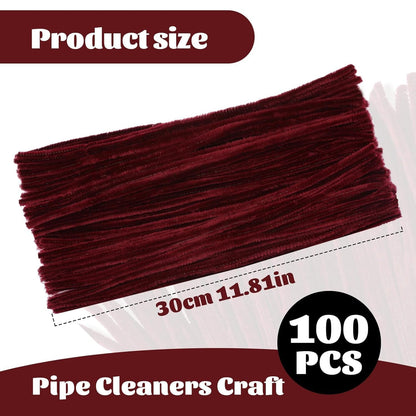 100 Pcs Pipe Cleaners Chenille Stem, Yellow Pipe Cleaners Craft | Pipe Cleaners Bulk, Fuzzy Sticks Craft Supplies for Creative Handmade DIY Art Gifts for Mom Craft Project