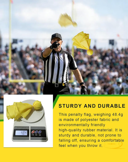 Professional Football Penalty Flag Rerefee Fan Tossing Flags Party Accessory Red/Yellow (Yellow)