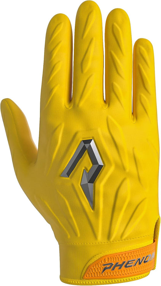 Quantum Fierce Padded Football Gloves – Team Color | Lightweight, Protective Receiver Gloves for Kids