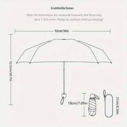Mini Travel Umbrella with Umbrella Case