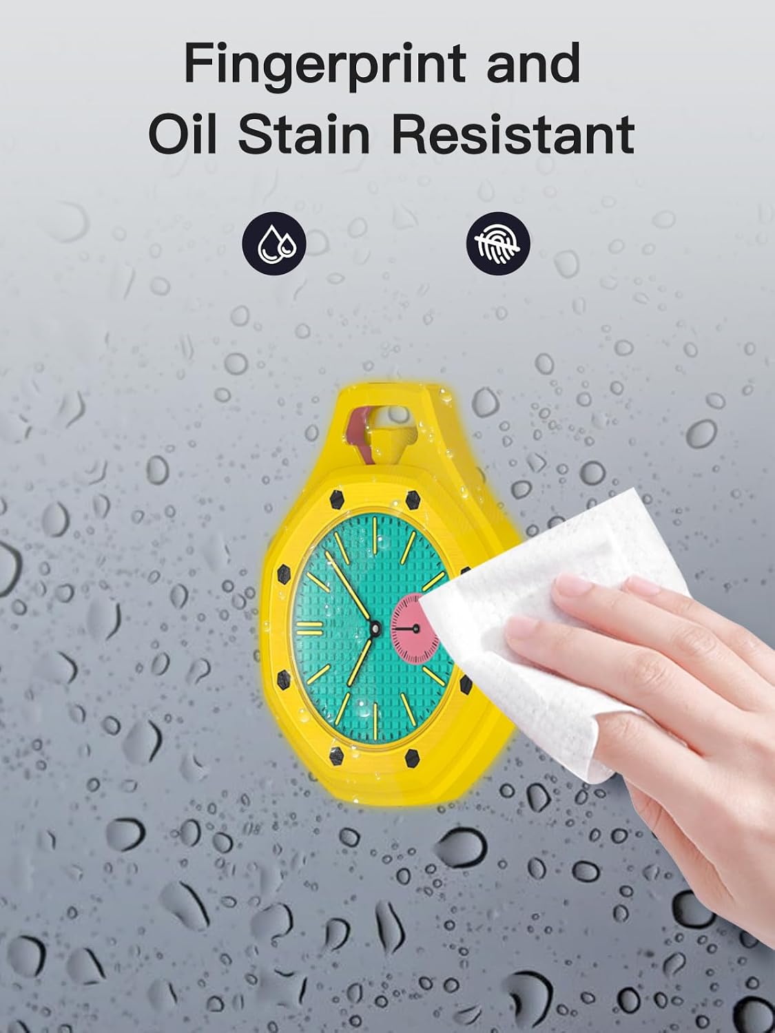 Compatible with Swatch Royal Pop Protective Case, Smartwatch Protective Case Cover Shell Soft and Durable Watch Accessories，Premium Soft Silicone Slim Case-Yellow