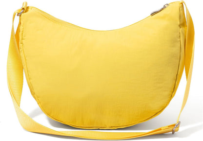 Swift Crescent Crossbody Bag for Women - Lightweight 12"x8" Travel Purse Handbag