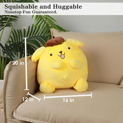 Juju Yellow Kawaii Plush (20 in) - Cute Stuffed Animal Kawaii Plushies - Peluche Big Stuffed Animals Plushie - Peluches Grandes Cute Plushies - Cool Stuff Plush - Plushy (Fun)