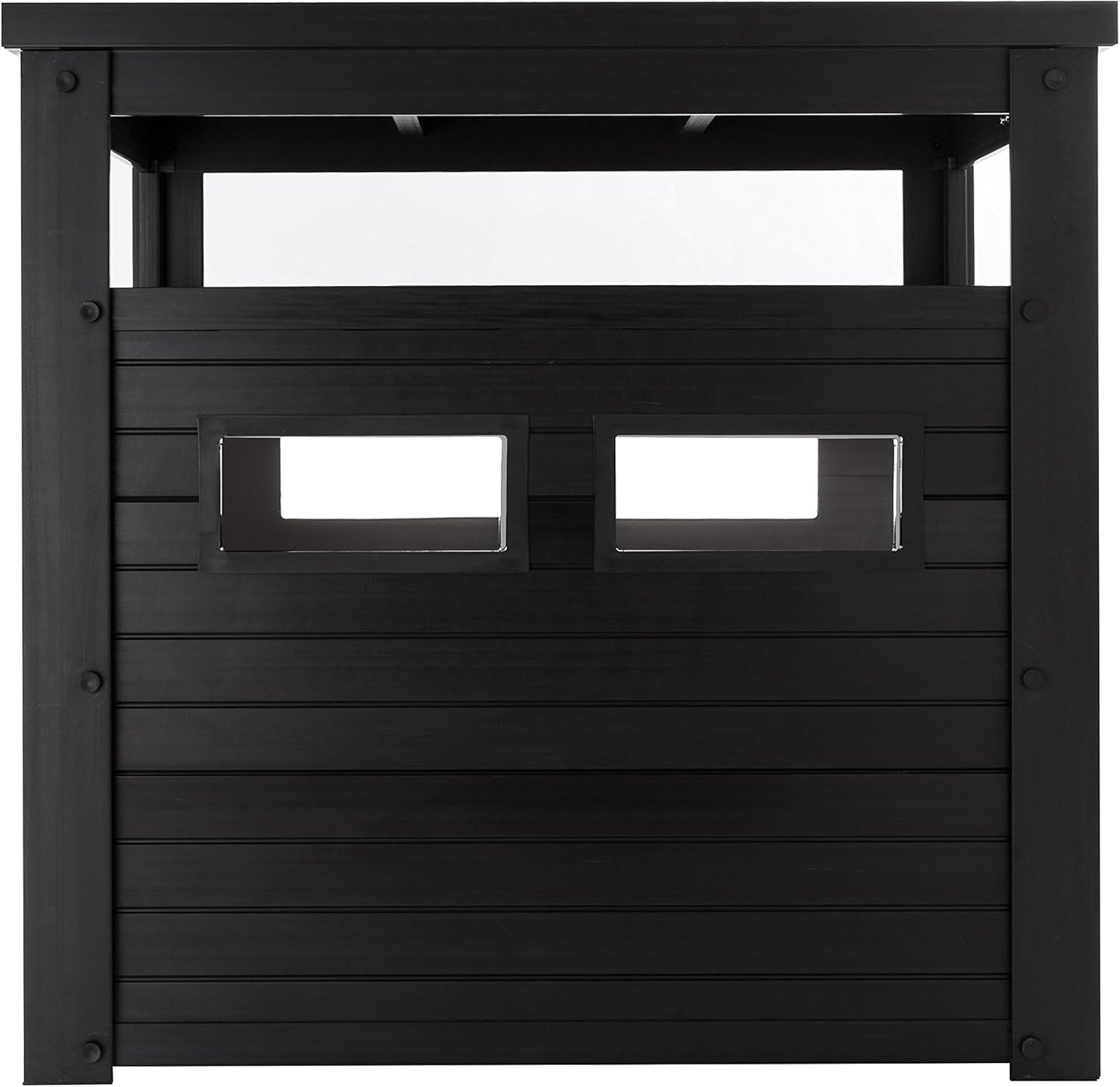 ECOFLEX Litter Loo Standard & Jumbo Sizes, 4 Colors, Moisture and Odor Resistant Enclosure & End Table, No‑Tools Assembly, 10 Year Warranty, Espresso Black, Jumbo