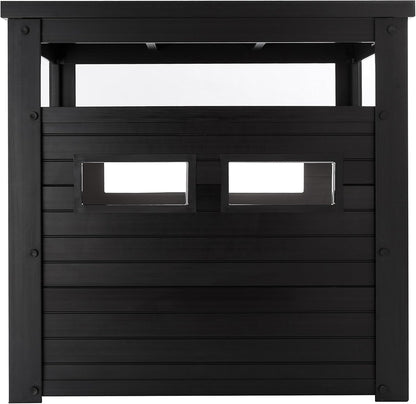 ECOFLEX Litter Loo Standard & Jumbo Sizes, 4 Colors, Moisture and Odor Resistant Enclosure & End Table, No‑Tools Assembly, 10 Year Warranty, Espresso Black, Jumbo