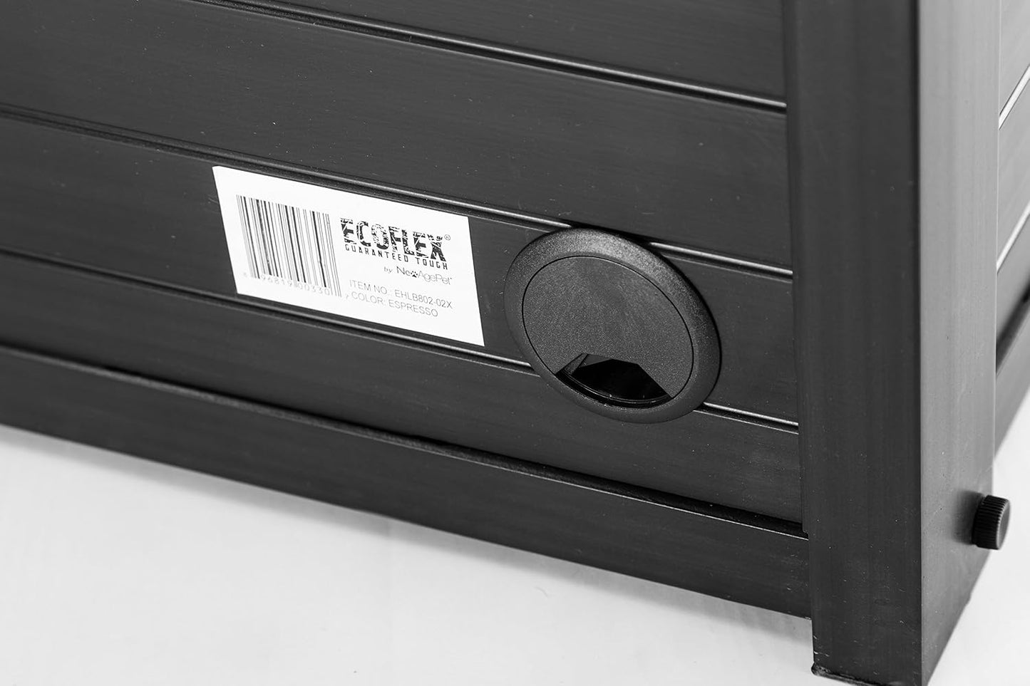 ECOFLEX Litter Loo Standard & Jumbo Sizes, 4 Colors, Moisture and Odor Resistant Enclosure & End Table, No‑Tools Assembly, 10 Year Warranty, Espresso Black, Jumbo