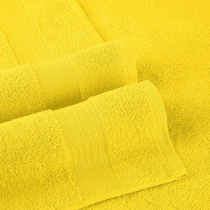 Premium Turkish Cotton 2 Pack Bath Towel Set - 27 x 54 inch, Luxurious Hotel Spa Quality 100% Turkish Cotton 2PC Bath Towel Set - Highly Absorbent - Soft Bathroom Towels, Yellow
