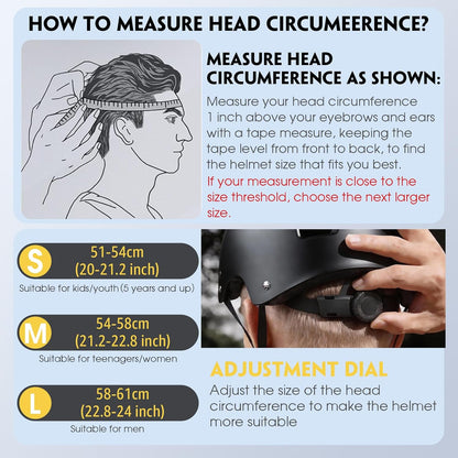 for Adults - Adjustable Certified Safety Adults Helmet for Skateboarding Bike Bicycle Scooter Cycling Skate Skating Multisport Helmets for Women Men Boys Girls Kids Youth
