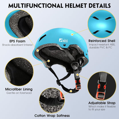 for Adults - Adjustable Certified Safety Adults Helmet for Skateboarding Bike Bicycle Scooter Cycling Skate Skating Multisport Helmets for Women Men Boys Girls Kids Youth