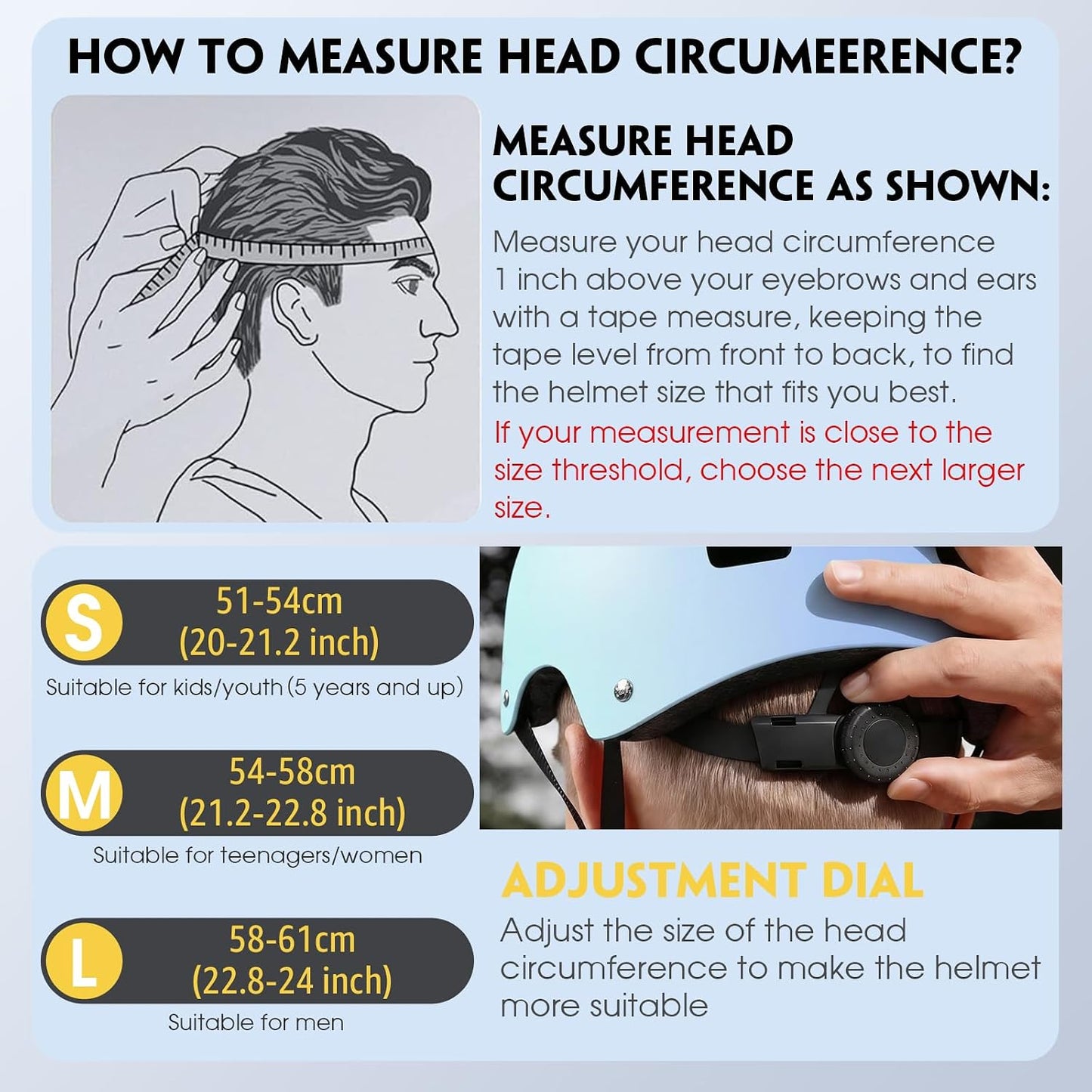 for Adults - Adjustable Certified Safety Adults Helmet for Skateboarding Bike Bicycle Scooter Cycling Skate Skating Multisport Helmets for Women Men Boys Girls Kids Youth