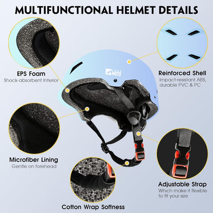 for Adults - Adjustable Certified Safety Adults Helmet for Skateboarding Bike Bicycle Scooter Cycling Skate Skating Multisport Helmets for Women Men Boys Girls Kids Youth