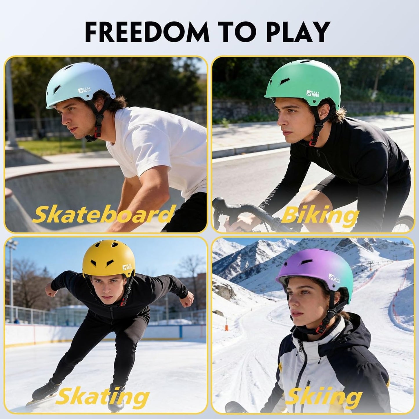 for Adults - Adjustable Certified Safety Adults Helmet for Skateboarding Bike Bicycle Scooter Cycling Skate Skating Multisport Helmets for Women Men Boys Girls Kids Youth