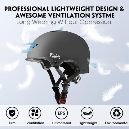 for Adults - Adjustable Certified Safety Adults Helmet for Skateboarding Bike Bicycle Scooter Cycling Skate Skating Multisport Helmets for Women Men Boys Girls Kids Youth