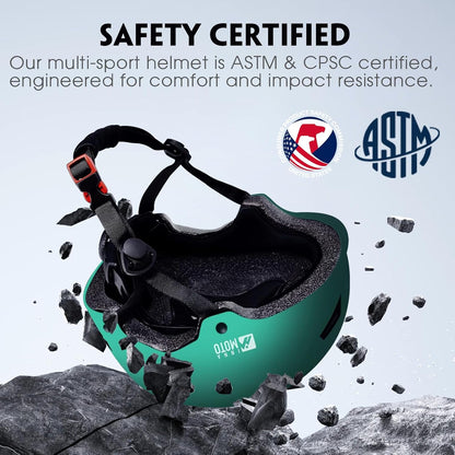 for Adults - Adjustable Certified Safety Adults Helmet for Skateboarding Bike Bicycle Scooter Cycling Skate Skating Multisport Helmets for Women Men Boys Girls Kids Youth