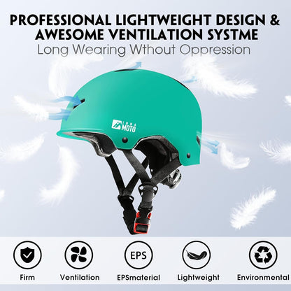 for Adults - Adjustable Certified Safety Adults Helmet for Skateboarding Bike Bicycle Scooter Cycling Skate Skating Multisport Helmets for Women Men Boys Girls Kids Youth