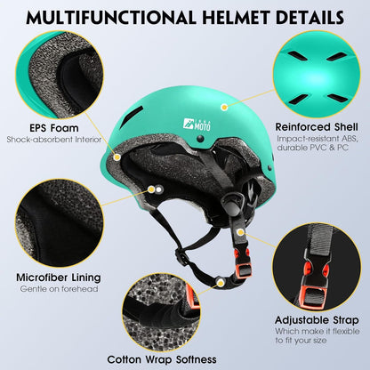 for Adults - Adjustable Certified Safety Adults Helmet for Skateboarding Bike Bicycle Scooter Cycling Skate Skating Multisport Helmets for Women Men Boys Girls Kids Youth