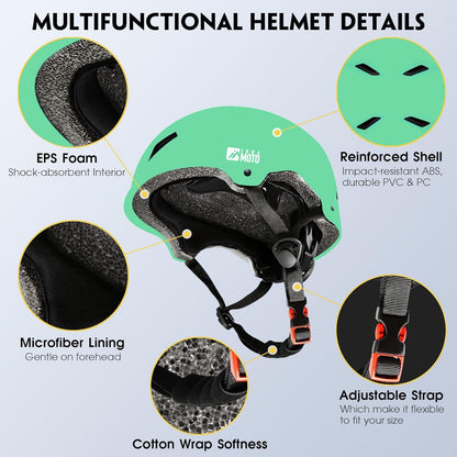 for Adults - Adjustable Certified Safety Adults Helmet for Skateboarding Bike Bicycle Scooter Cycling Skate Skating Multisport Helmets for Women Men Boys Girls Kids Youth