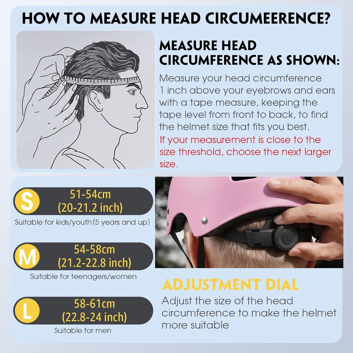 for Adults - Adjustable Certified Safety Adults Helmet for Skateboarding Bike Bicycle Scooter Cycling Skate Skating Multisport Helmets for Women Men Boys Girls Kids Youth