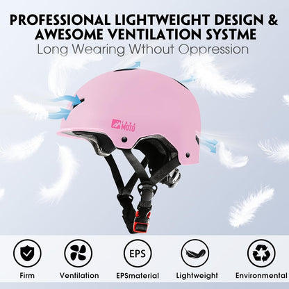 for Adults - Adjustable Certified Safety Adults Helmet for Skateboarding Bike Bicycle Scooter Cycling Skate Skating Multisport Helmets for Women Men Boys Girls Kids Youth