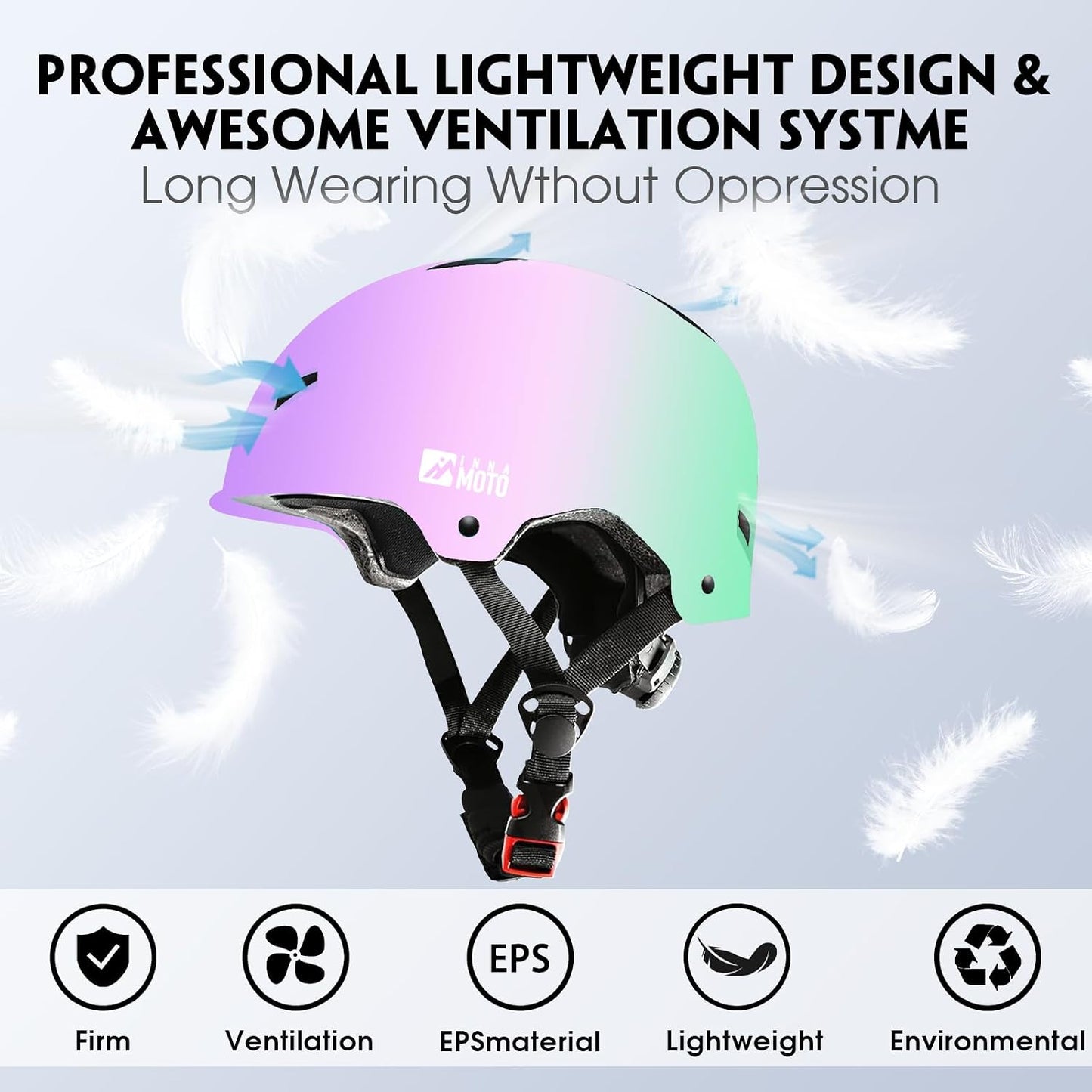 for Adults - Adjustable Certified Safety Adults Helmet for Skateboarding Bike Bicycle Scooter Cycling Skate Skating Multisport Helmets for Women Men Boys Girls Kids Youth