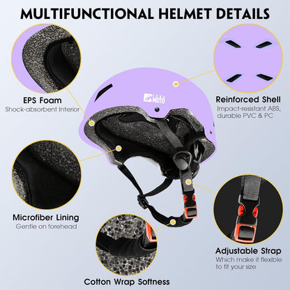 for Adults - Adjustable Certified Safety Adults Helmet for Skateboarding Bike Bicycle Scooter Cycling Skate Skating Multisport Helmets for Women Men Boys Girls Kids Youth