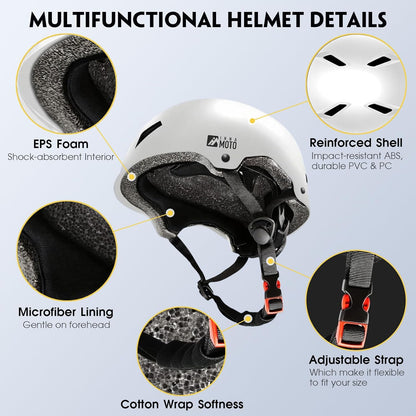for Adults - Adjustable Certified Safety Adults Helmet for Skateboarding Bike Bicycle Scooter Cycling Skate Skating Multisport Helmets for Women Men Boys Girls Kids Youth