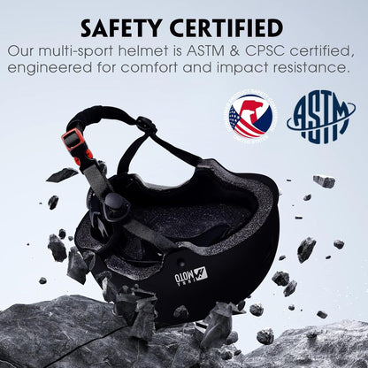 for Adults - Adjustable Certified Safety Adults Helmet for Skateboarding Bike Bicycle Scooter Cycling Skate Skating Multisport Helmets for Women Men Boys Girls Kids Youth