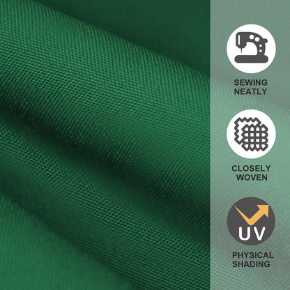 USA 7.5FT Replacement Covers 6 Ribs Market Patio Umbrella Canopy Cover (CANOPY ONLY) (Forest Green)