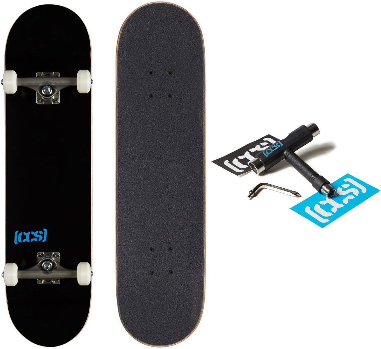[ ] Skateboard Complete | Maple Wood | Professional Grade | Fully Assembled with Skate Tool & Stickers | Adults, Kids, Teens, Youth | Boys & Girls