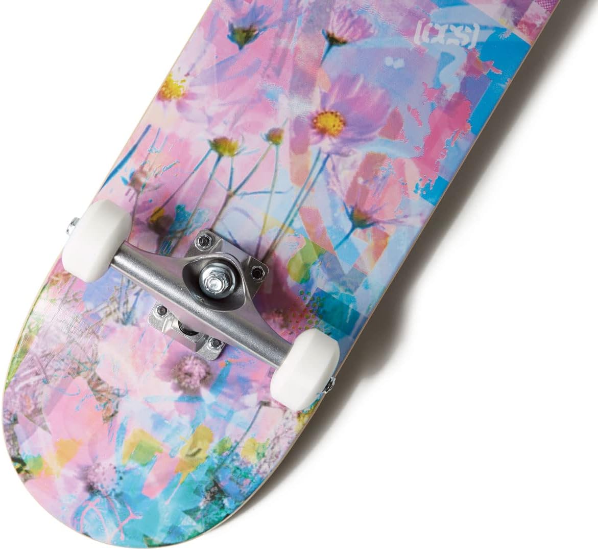 [ ] Skateboard Complete | Maple Wood | Professional Grade | Fully Assembled with Skate Tool & Stickers | Adults, Kids, Teens, Youth | Boys & Girls