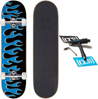 [ ] Skateboard Complete | Maple Wood | Professional Grade | Fully Assembled with Skate Tool & Stickers | Adults, Kids, Teens, Youth | Boys & Girls
