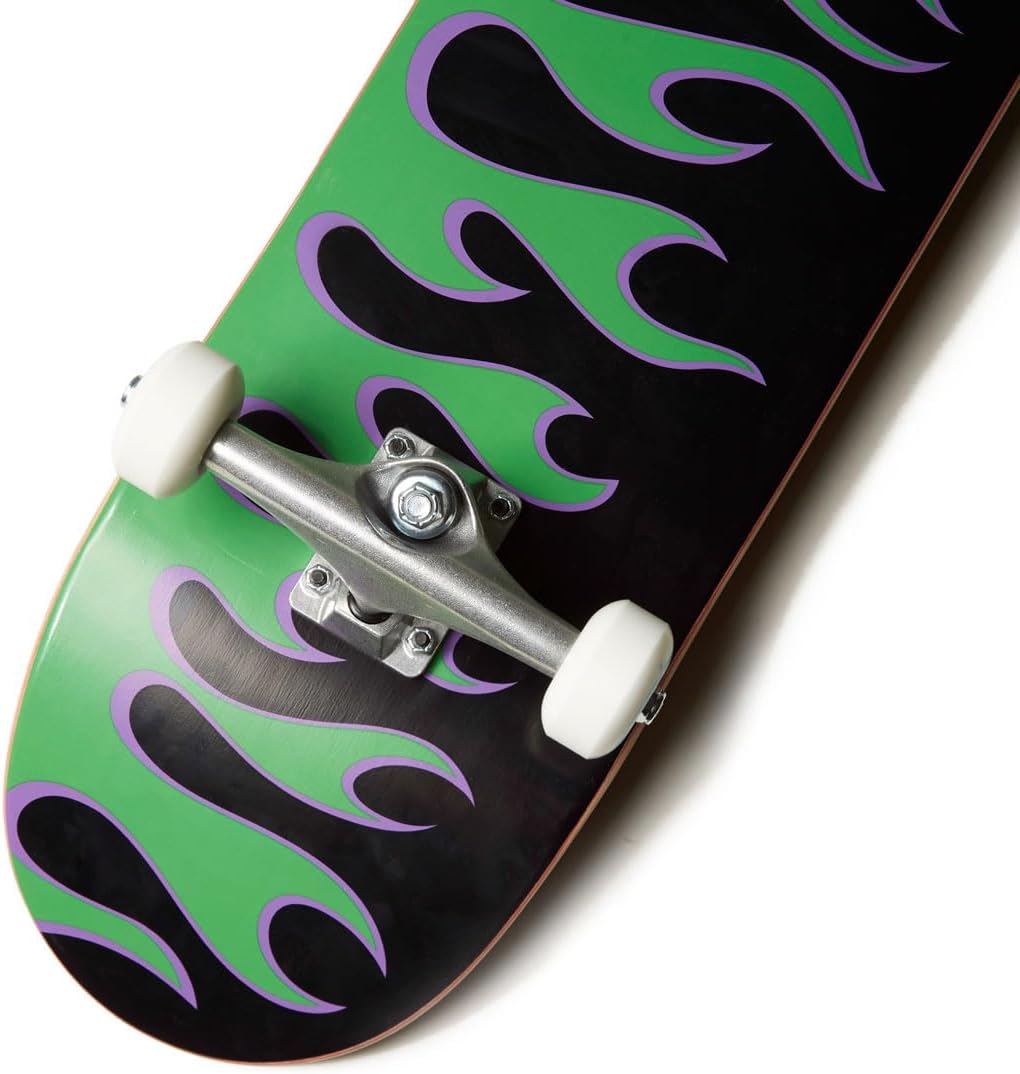 [ ] Skateboard Complete | Maple Wood | Professional Grade | Fully Assembled with Skate Tool & Stickers | Adults, Kids, Teens, Youth | Boys & Girls