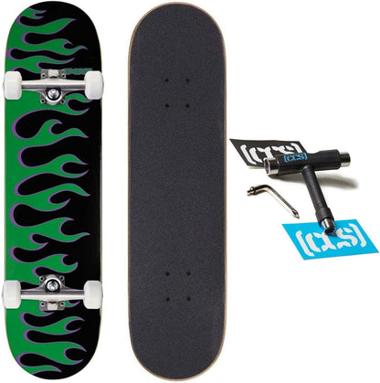 [ ] Skateboard Complete | Maple Wood | Professional Grade | Fully Assembled with Skate Tool & Stickers | Adults, Kids, Teens, Youth | Boys & Girls