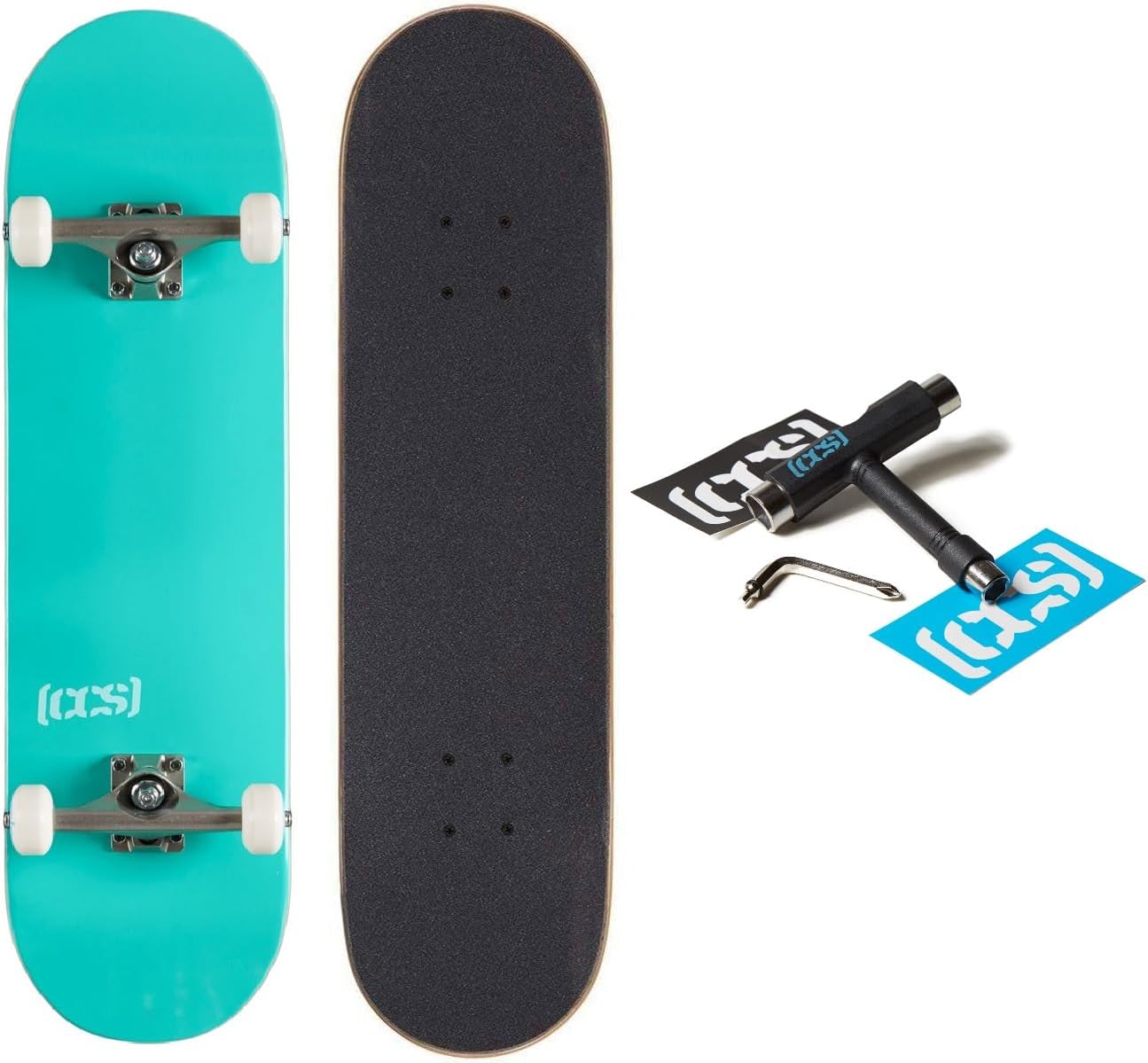 [ ] Skateboard Complete | Maple Wood | Professional Grade | Fully Assembled with Skate Tool & Stickers | Adults, Kids, Teens, Youth | Boys & Girls