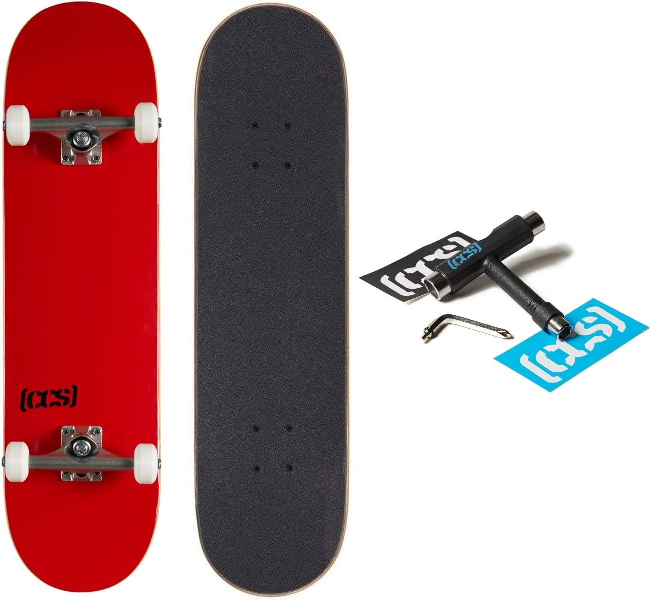 [ ] Skateboard Complete | Maple Wood | Professional Grade | Fully Assembled with Skate Tool & Stickers | Adults, Kids, Teens, Youth | Boys & Girls