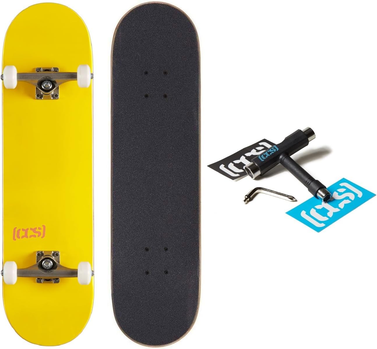[ ] Skateboard Complete | Maple Wood | Professional Grade | Fully Assembled with Skate Tool & Stickers | Adults, Kids, Teens, Youth | Boys & Girls