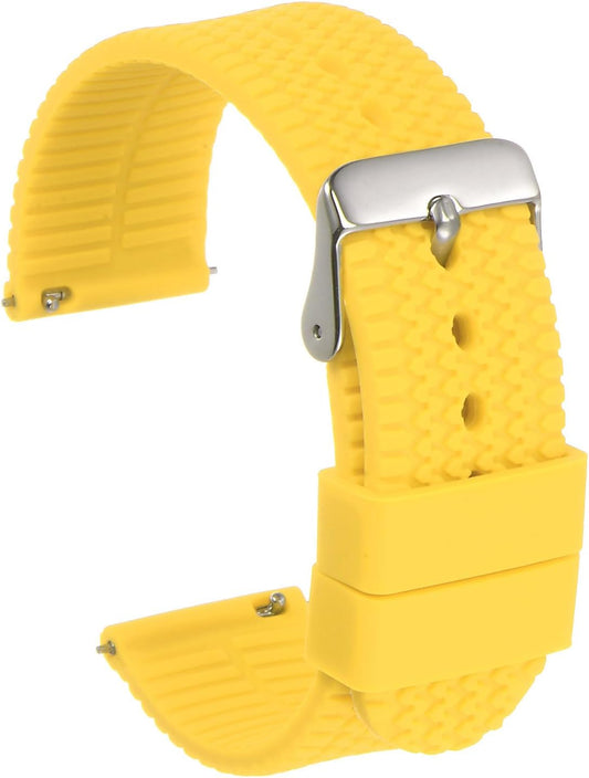 Silicone Watch Band Quick Release Soft Rubber Watch Strap for Men Women