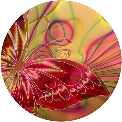 Cell Phone Button Pop Out Holder for Hand Pink Butterfly PopSockets PopGrip: Swappable Grip for Phones & Tablets
