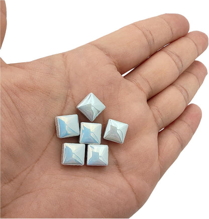 500PCS / 1.1LB Square Ceramic Mosaic Tiles, 0.4 x 0.4 inch Handmade Making Creative Micro Mosaic Tiles for DIY Art and Home Decorations (Yellow)
