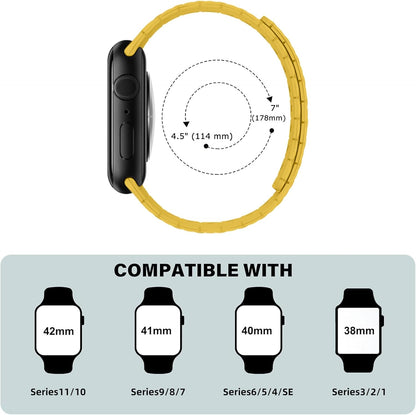 Magnetic Silicone Watch Band Compatible with Apple Watch 44mm 45mm 49mm 46mm 42mm 41mm 40mm 38mm bands Women Men, Soft Sport Strap for iWatch Series11 10 9 8 7 6 5 4,ULTRA3 2,SE3 2 1