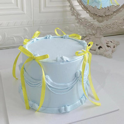 30 PCS Bow Cupcake Toppers Yellow Bowknot Ribbons Coquette Bow Girls Birthday Cake Decorations Bow Cake Toppers Bowknot Cupcake Picks for Wedding Bridal Birthday Baby Shower Party Supplies