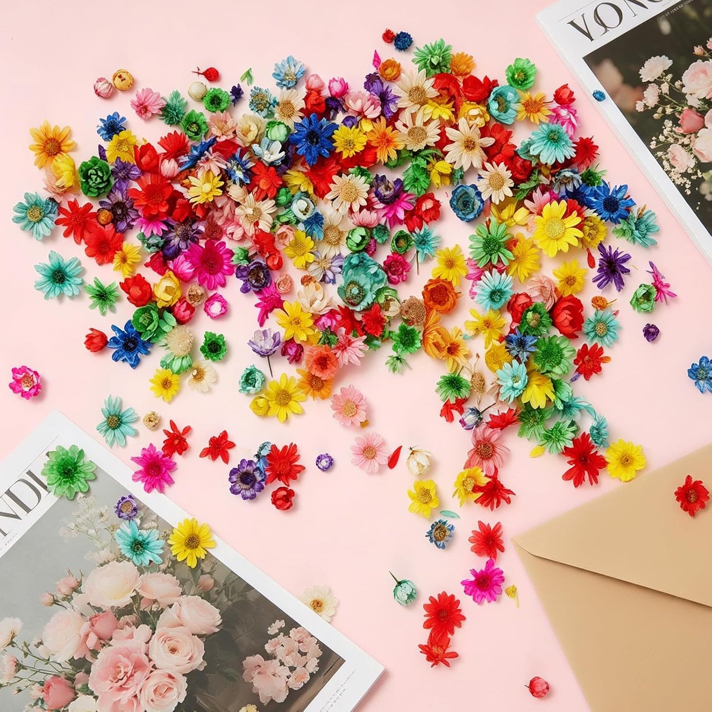 300 Pcs Mini Dried Flowers for Resin,Pressed Natural Flowers for Crafts | Small Dried Flowers for Crafts for DIY Jewelry Making, Candle Soap Making,Nail Art,Epoxy Resin Accessories