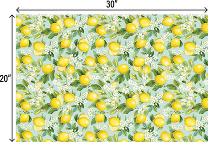 Printed Unfolded Gift Tissue 20" x 30", Lemon Tree, 240 Sheets