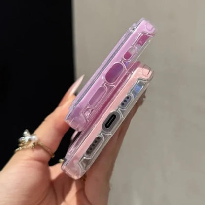 for iPhone 16 2in1 Card Holder Slot Wallet Photo Pocket Clear Candy Color Case TPU+pc Shockproof Cover(for iPhone 16/Cream Yellow)