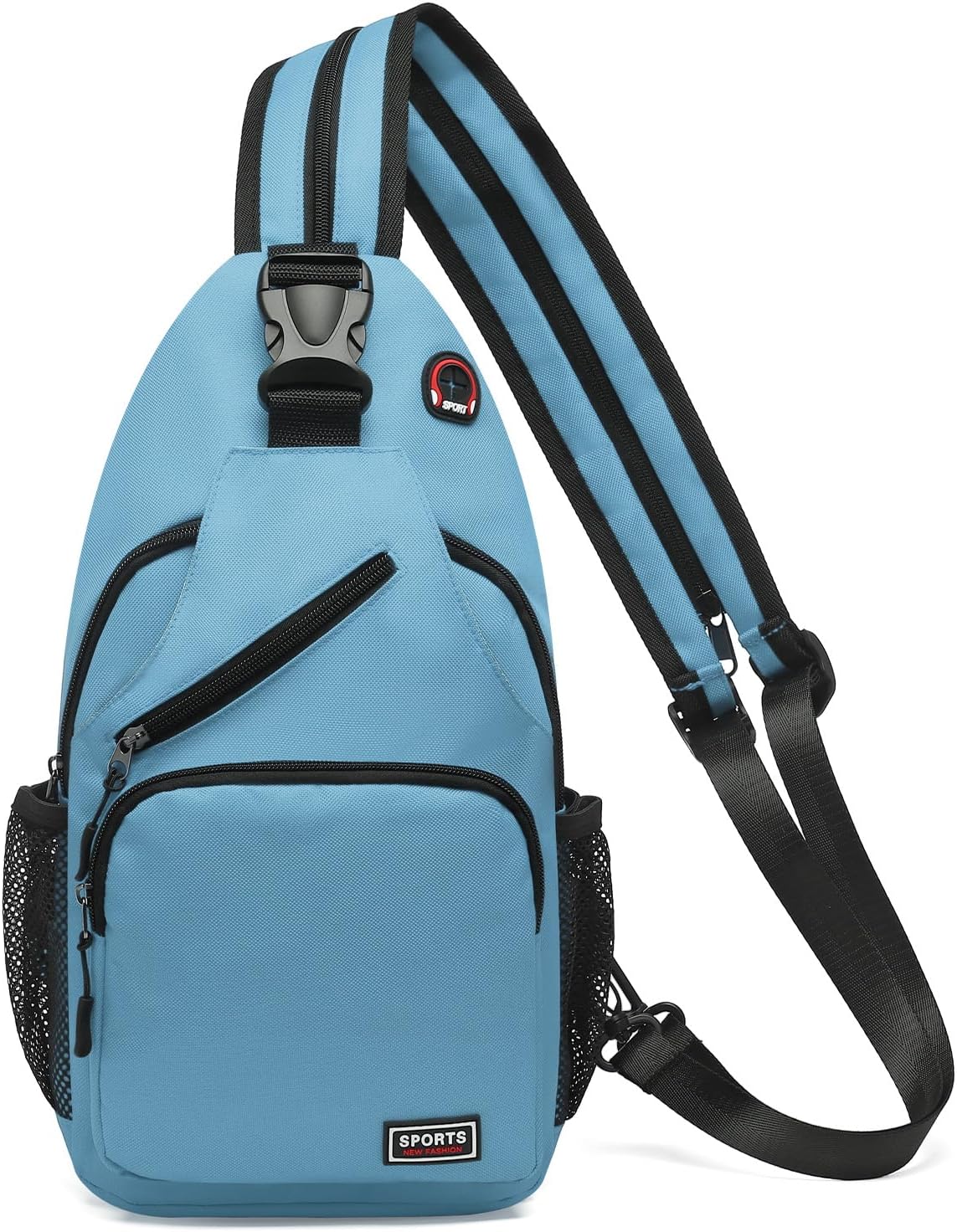 Convertible Sling Bag for Women Men Fit for 7.9" Tablet Yellow | Lightweight Mini Crossbody Backpack Daypack Anti-theft with Water Bottle Holder for Casual Travel Sport Hiking