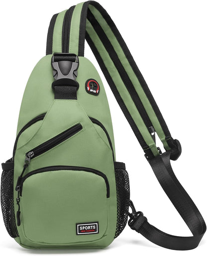 Convertible Sling Bag for Women Men Fit for 7.9" Tablet Yellow | Lightweight Mini Crossbody Backpack Daypack Anti-theft with Water Bottle Holder for Casual Travel Sport Hiking